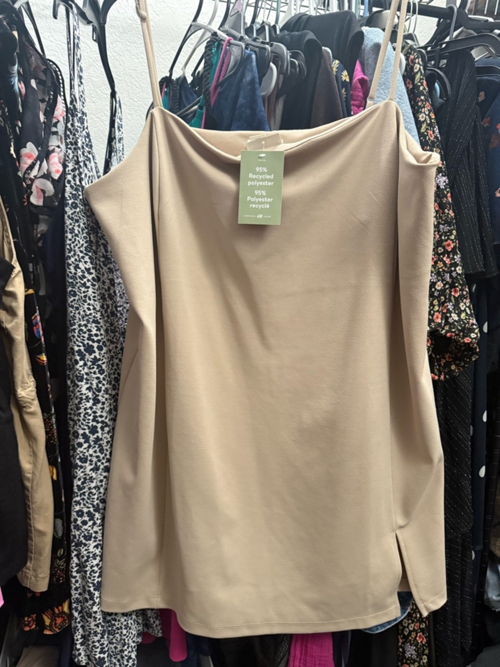 H&M Beige/Tan Mini Dress